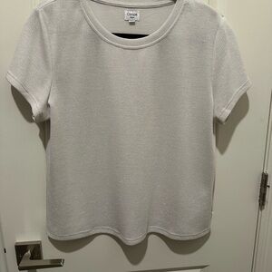 Anthropologie Canapé White Short Sleeve Tee